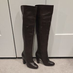 Shoemint Dark Brown Over the Knee Boots